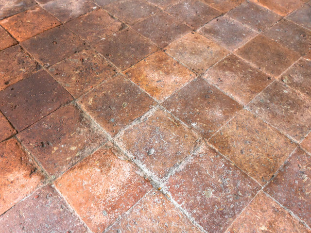 Old terracotta floor